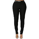 Women's Skinny Pants with 3 Pockets - Lightweight & Breathable Stretch Work Pants Women - Business Casual Bottoms