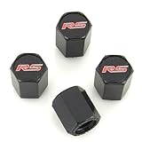 Black Chevrolet Camaro RS Tire Stem Valve Caps