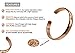 Hand Forged 100% Copper Bracelet ~ Made with Solid and High Gauge Pure Copper ~ Effectively Relief of Joint Pain, Arthritis, Joint Inflammation and Skin Allergies. (1 Bracelet, Plain Copper)