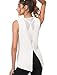 Bamans Women's Cute Mesh Sleeveless Workout Clothes Yoga Tops Open Back Exercise Gym Shirts Sports Running Tank Tops