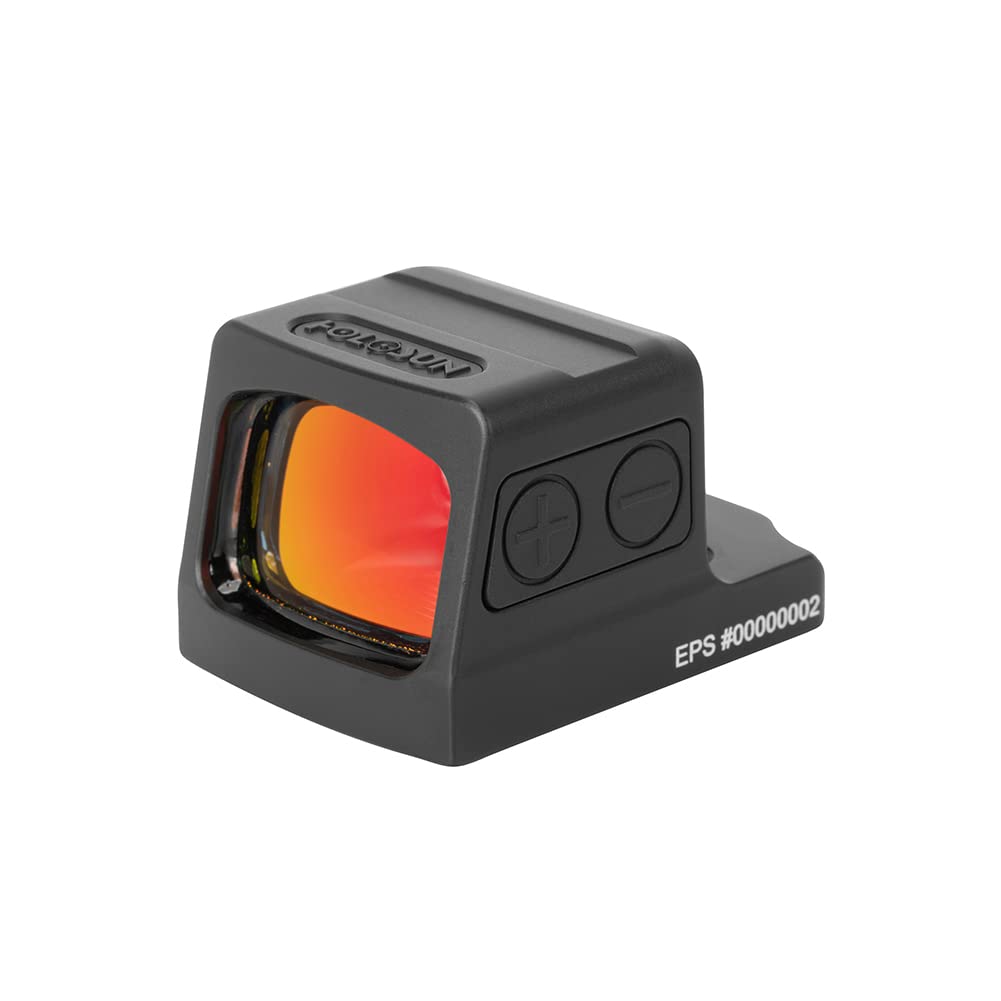 Photo 1 of HOLOSUN EPS 6 MOA Green Dot Reflex Pistol Sight - Waterproof Dustproof Shake-Awake Parallax-Free Full-Sized Handgun Sight with 12 Brightness Settings - RMR-to-K Footprint Adapter Plate Included