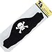 Black Pirate Hat Flat Foam - One Size Fits Most (Pack Of 1) - Ideal For Costume Parties, Halloween & Fun