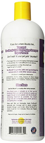 Veterinary Formula De-Skunk Odor Destroying Shampoo for Dogs, 32oz