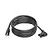 Tripp Lite 8ft Heavy Duty Power Extension Cord Cable 15A 14 AWG 5-15P to Right-Angle C15 Black 8' (P019-008-C15RA)
