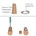 LXS Bottle Lights Battery Powered,10 LED Silvery Copper Wire Wine Lights,Mini Cork Lights String for DIY Christmas Party Wedding Centerpiece or Table Decoration,9 Pack(Pure White)
