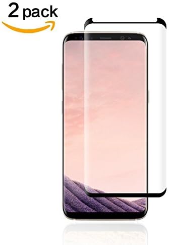 Galaxy S8 Plus Tempered Glass Screen Protector, WEIPAI 9H Hardness Bubble-Free [Touch Sensitive] HD Clear Film Screen Protector for Samsung Galaxy S8 Plus Black [2 pack]