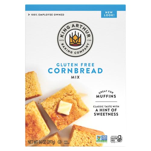 KING ARTHUR FLOUR, CORNBREAD + MUFFIN MIX, GLUTEN FREE, 14 OUNCE (PACKAGING MAY VARY)