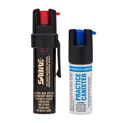 SABRE Advanced Compact Pepper Spray with Clip 3in1 Formula (Pepper