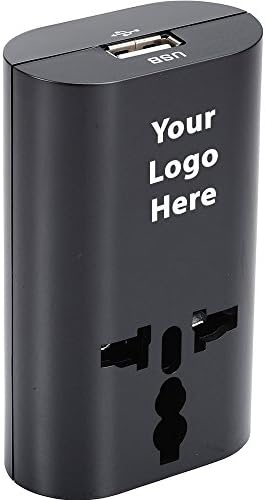Ultra Slim, Universal Travel Adapter - 24 Quantity - $32.20 Each - PROMOTIONAL PRODUCT / BULK / BRANDED with YOUR LOGO / CUSTOMIZED