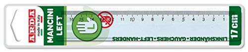 Arda 28917 Man Left Handed Ruler, 17 cm, Left
