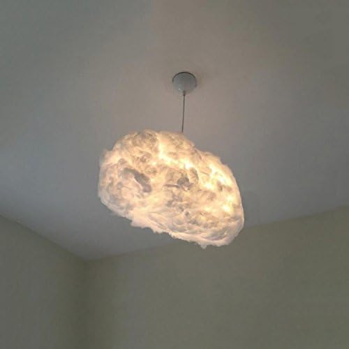 Clouds Chandeliers,Led Chandeliers Creative Personality Floating Chandeliers White Clouds Art Lights Decorative Chandeliers Ceiling Chandelier Diameter 60cm Yellow Light-D
