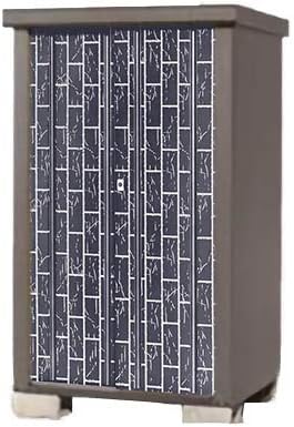 Amazon タカヤマ物置 竹林柄の扉 Tjs 0915tk B 収納庫 ブルー 物置 倉庫