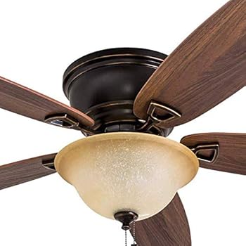 Hunter Indoor Ceiling Fan With Light And Pull Chain Control