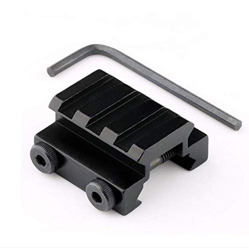 Short Riser Rail Mount, 3 Slots Low Profile Picatinny Weaver Sight Scope Rail Riser Mount Scope Mount Rail Accessories