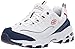 Skechers Women's D'Lites Sneaker, White Navy red, 6 M US