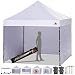 ABCCANOPY Canopy Tent Popup Canopy 10x10 Pop Up Canopies Commercial Tents Market stall with 6 Removable Sidewalls and Roller Bag Bonus 4 Weight Bags and 10ft Screen Netting and Half Wall, White primary