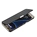 MTRONX Phone Case for Samsung GalaxyS7, S7, Magnetic Ultra Folio Flip Slim Leather Twill Case Cover Pouch ¡V Black(MG-BK)