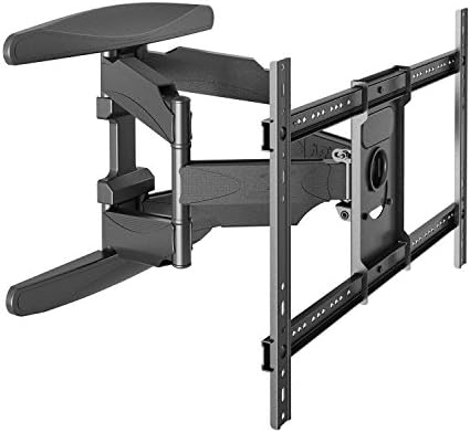 StandMounts TV Wall Bracket Double Arm TV Wall Mount for 40" - 70 Inch LCD LED OLED Flat Screen Plasma TVs up to 100 lbs Heavy Duty Mounting Arms P6 Black