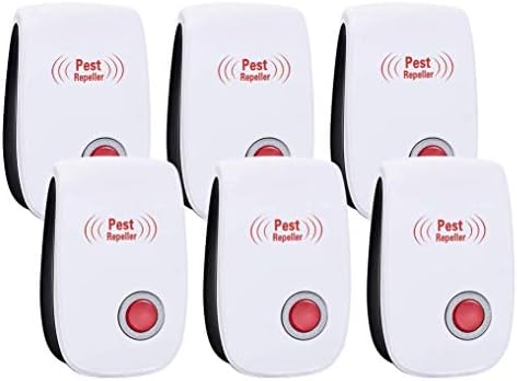 VEGKEY Ultrasonic Pest Repeller, 6 pack Electronic Plug In, Mouse and Rat Repeller, Pest Control Insect and Spider Repellent Mice Repellent For Mosquitos, Flies, Roaches, Rats, Mice