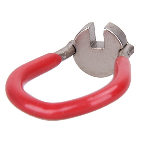 ttnight Bicycle Wheel Spoke Wrench Tool, Bike Spoke Nipple Wrench 3.45mm Wheel Rim Spoke Spanner Repair Tool (Red)
