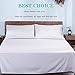 TEKAMON Premium 4 Piece Bed Sheet Set 1800 Thread Count Bedding 100% Microfiber Polyester - Silky Soft, Warm, Breathable, Cooling, Wrinkle Free - 10-16