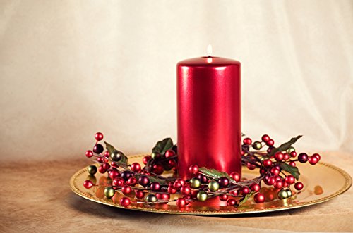 Tiger Chef Round Charger Plates Gold Beaded Dinner Chargers - 13-inch Wedding Charger Plates (12 Pack)