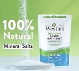 Westlab Epsom Bath Salts 1000g Pack of 4 Pure Mineral Magnesium Sulfate view 2