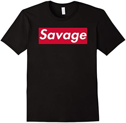 Mens Savage T-Shirt Medium Black