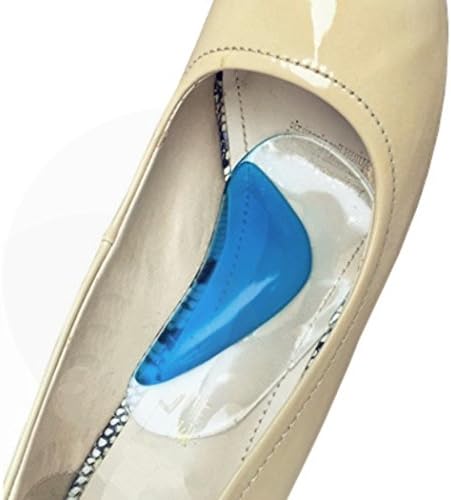 XIMIMEIES Arch Support Insoles for Flat Feet Gel Orthotic High Heel Pads Blue