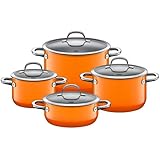 Silit Passion Green Topfset, 4-teilig, mit Glasdeckel