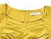 MUXXN Women's 1950s Vintage Retro Capshoulder Party Swing Dress (L, Yellow)