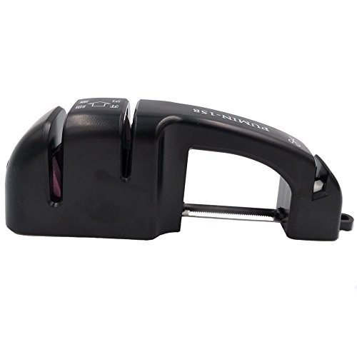 Fast Knife Sharpener with Non-Slip Steel Bottom Safe and Easy to Use