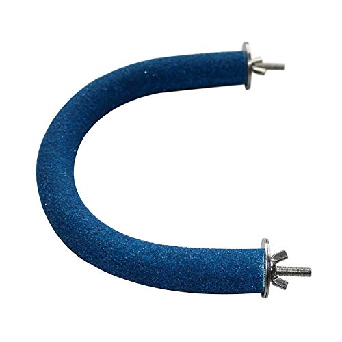 Litewood Bird Wood Perch Stand Toys, U-Shaped Curved Corner Pet Parrot Frosting Stand Rack Grinding Scrub Stick Chew Bite Paw Grinding Rod Toy for Small and Medium Birds (U-Perch)