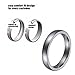 L-Ring 8MM Tungsten Ring Wedding Band for Men with Groove and Matte Finish Comfort Fit, Size 6-14