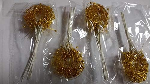 Pearl Sprays, Gold Bead Loops, Pack of 48 Stems