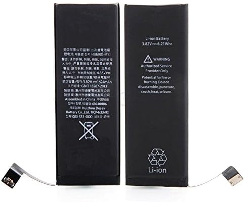iSmartParts Premium iPhone internal battery for iPhone 5G 5C 5S 5SE 6 6plus 6S 6Splus 7 and 7Plus (iPhone 5SE)