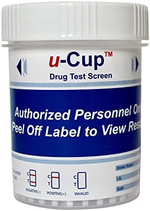 Drug Screen Test Cup (12-Parameter) for Home or Office Use, Tests for Drugs of Abuse including Marijuana, Ecstasy, Oxycodone, Cocaine, Meth, and Pcp (1 Pack)