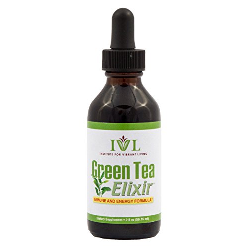 Institute for Vibrant Living Green Tea Elixir, Green Tea Concentrate (20 Cups per couple of drops), Liquid Vitamin - Immune Booster 1 Month Supply