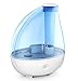 Bel Air Naturals Cool Mist Humidifier - Essential Oil Aroma Diffuser + Night Light - Aromatherapy Ultrasonic Air Purifier For Home Office Bedroom Living Room - .4 Gallon Capacity - Runs For 16+ Hours