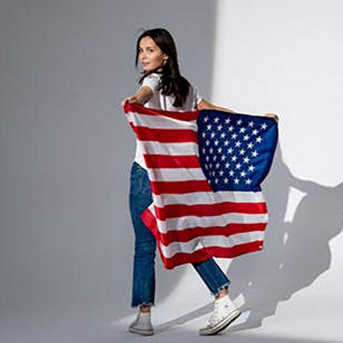 All-Conquering American US Flag with Brass Grommets 3 X 5 Ft, Vivid Color and Fade Resistant, USA Flags Polyester 3x5 Foot(2 Pack) (American Flag)