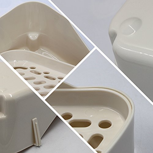 M-Aimee Triangle Potty Trainer Corner Litter Bedding Box Pet Pan for Small Animal/rabbit/guinea Pig/galesaur/hamster/ferret (White) - Thumbnail 5