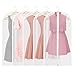 Houzemann Garment Bags, Pretty Handy Set of 5 Breathable Suit Covers Storage Bag with Full Zipper, Closet Garment Cover, Semi Transparent Travel Cloth Bag for Suit, Dress, Clothes, Pants (47
