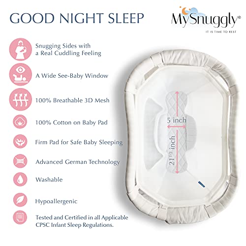 MySnuggly Newborn Insert for Halo Patented Safe Real Cuddling Feeling for