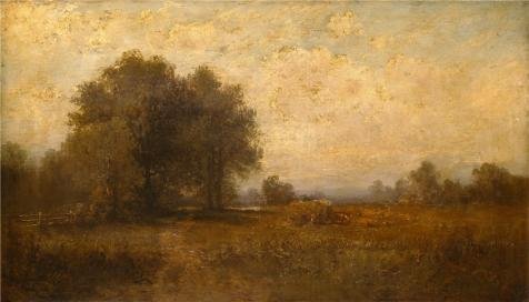 Oil Painting 'Alexander Helwig Wyant,Landscape,1836-1892' Printing On Perfect Effect Canvas , 16x28 Inch / 41x71 Cm ,the Best Laundry Room Decor And Home Decoration And Gifts Is This High Definition Art Decorative Prints On Canvas
