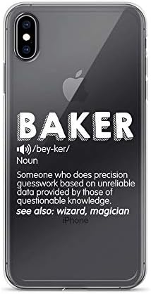 iPhone Xs Max Pure Clear Case Transparent Cases Cover Baker Definition Funny Baking Cake Cooking Love Gift Picture Crystal Clear