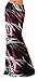 Novias Women Summer Multicolored Print High Waisted Beach Maxi Skirts Long Skirt(Leave) XL