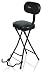 Gator Frameworks Guitar Seat with Padded Cushion, Ergonomic Backrest and Fold Out Guitar Stand; Holds both Acoustic and Electric Guitars (GFW-GTR-SEAT)