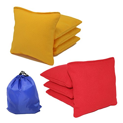 All-weather Cornhole Bags (Set of 8) (Red and Yellow)