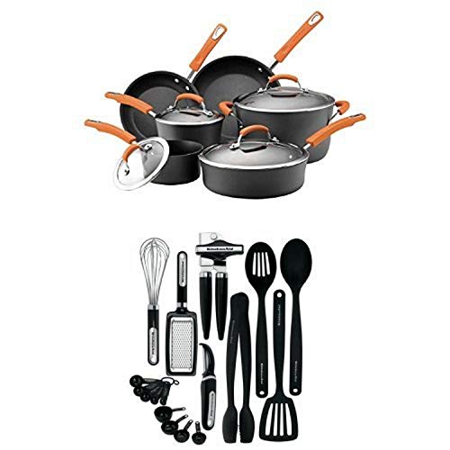 Rachael Ray Hard Anodized II Nonstick Dishwasher Safe 10Piece Cookware