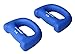 Ziyud Set of 2 Hand Shaped Neoprene Exercise Workout Jogging Walking Cardio Dumbbells Pair (5 Lb. (Blue))